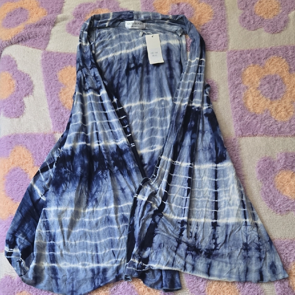 Kathmandu Blue Tie-Dye Women's Top